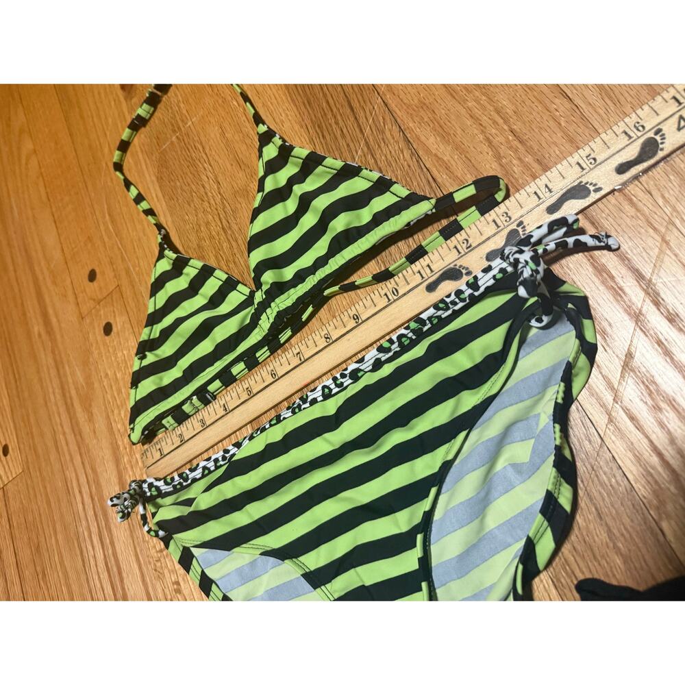 NEW Malibu Design Group Little Girls Sz 16 3-pc Set Bikini Swimsuit + Skirt - Picture 4 of 5
